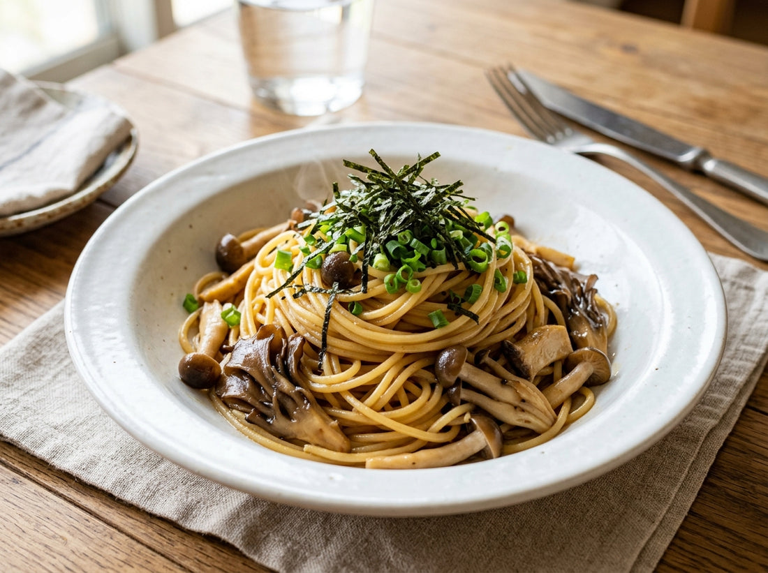 和風きのこパスタの完成写真