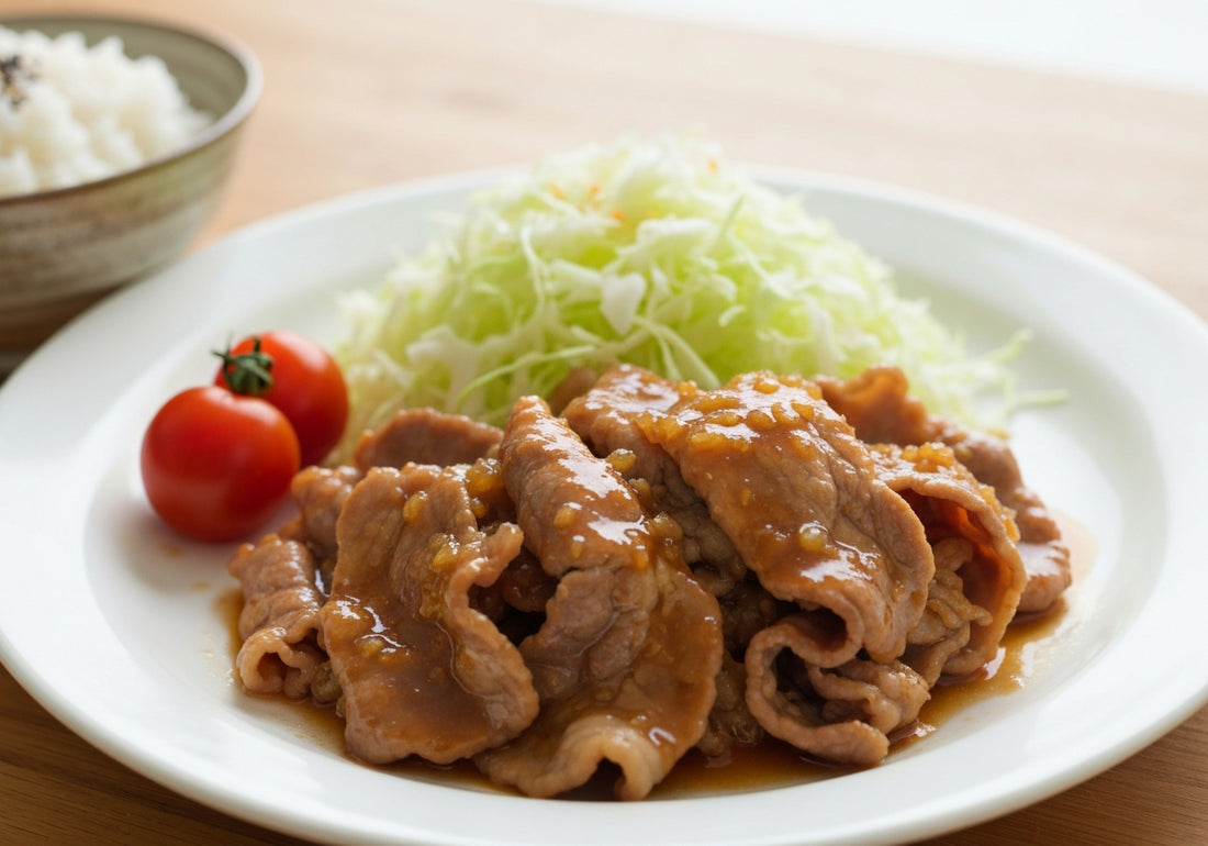 おからパウダーの豚の生姜焼きの完成写真