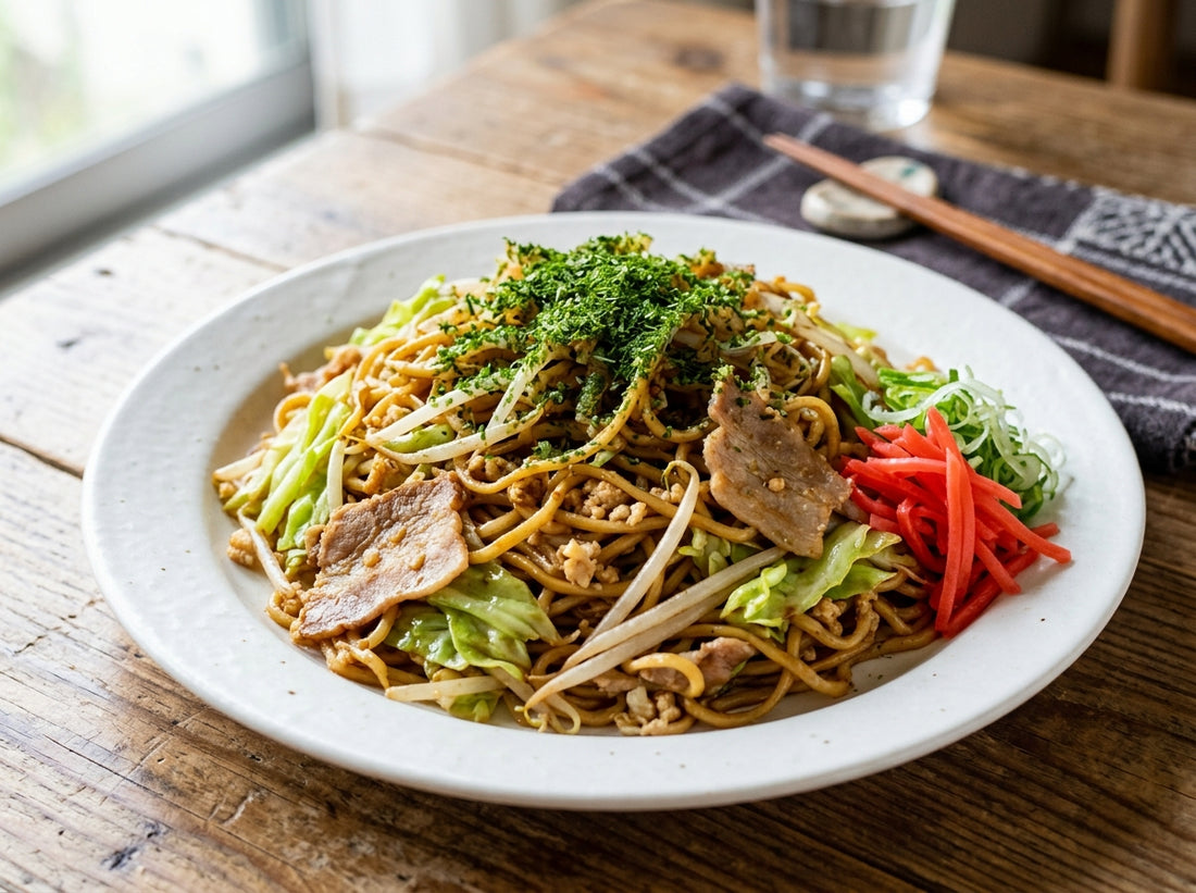 おから入りソース焼きそばの完成写真